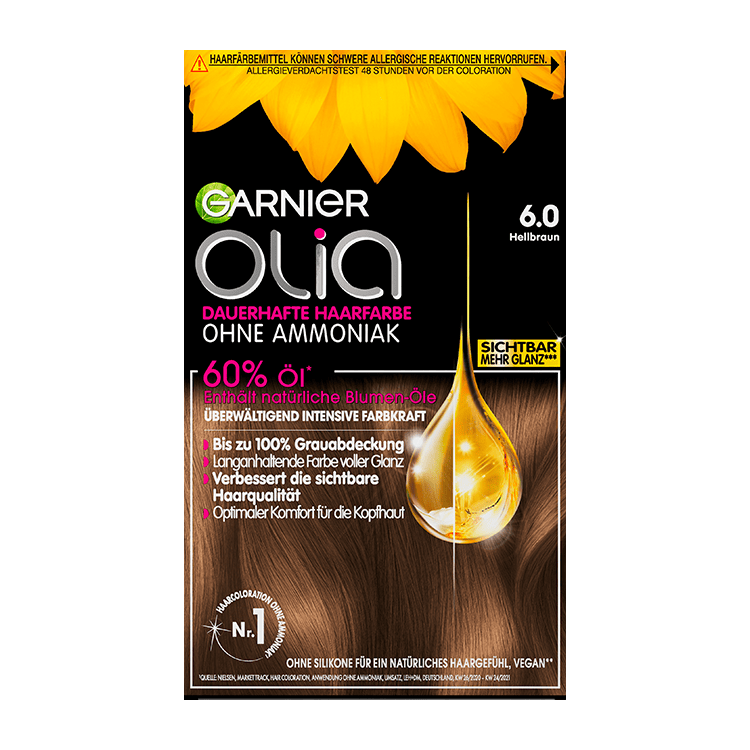 Garnier Olia Nr. 6.0 Hellbraun - Produktansicht